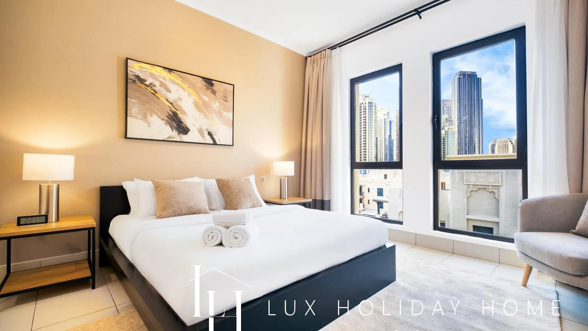 Lux The Reehan Burj Khalifa View Suite Dubai Lejlighed