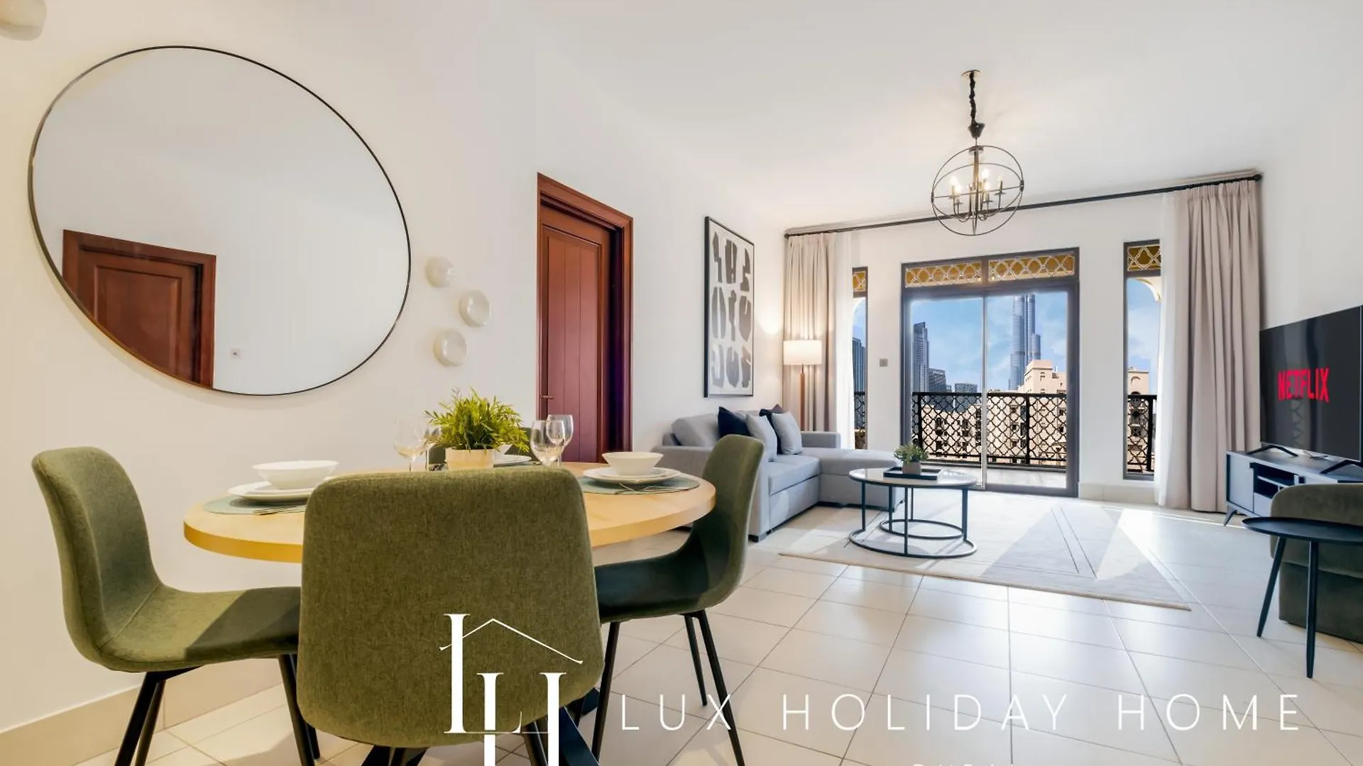Lux The Reehan Burj Khalifa View Suite Dubái Apartamento